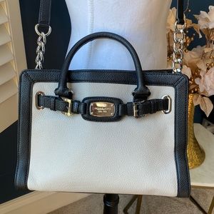 MICHAEL Michael Kors Black and White Satchel